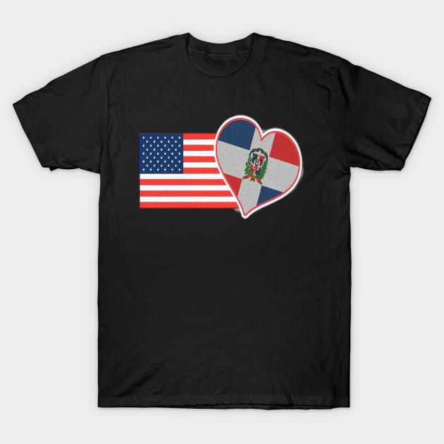 Republica Dominicana T-Shirt USA Flag Spanish Food Culture T-Shirt by hispanicworld